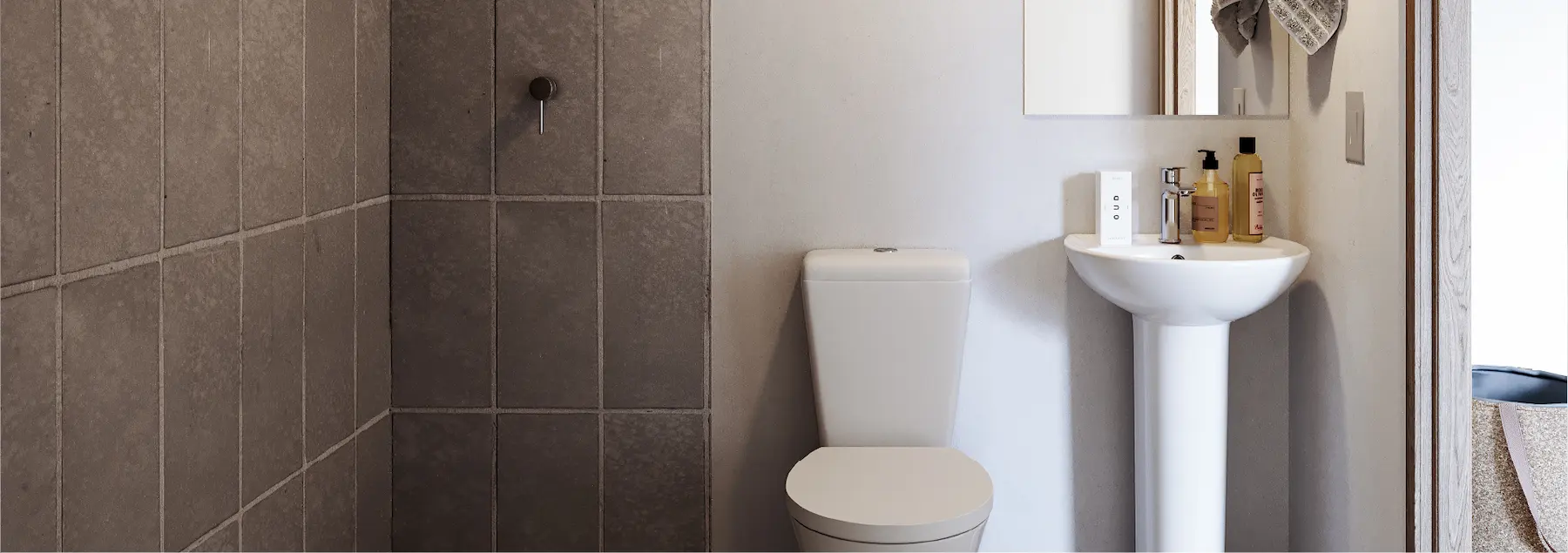 Baño privado en Macondo Molinos, proyecto de apartamentos VIS en Bogotá con club house y subsidio de vivienda.